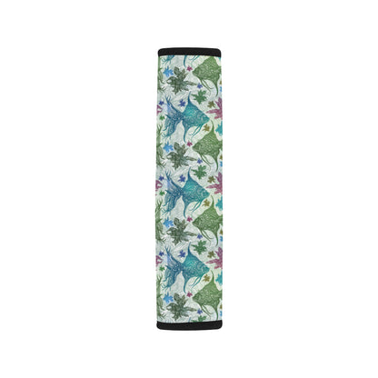 Angelfish Tribal Pattern Print Design 01 Car Seat Belt Cover