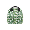 Green Pattern Tropical Palm Leaves Insulated Lunch Bag