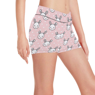 Rabbit Pattern Print Design RB02 Yoga Shorts