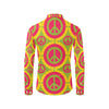 Peace Sign Pattern Print Design A01 Men's Long Sleeve Shirt