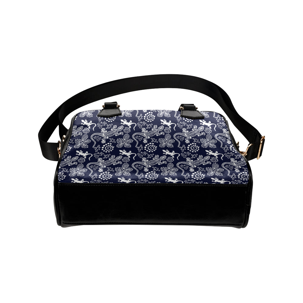 lizard Pattern Print Design 03 Shoulder Handbag