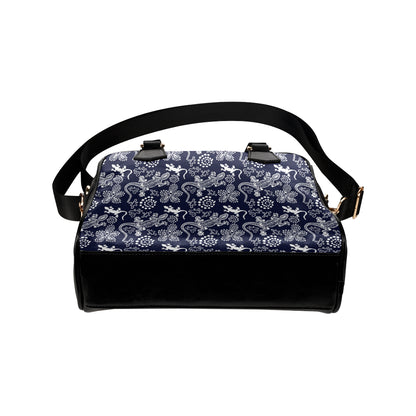 lizard Pattern Print Design 03 Shoulder Handbag
