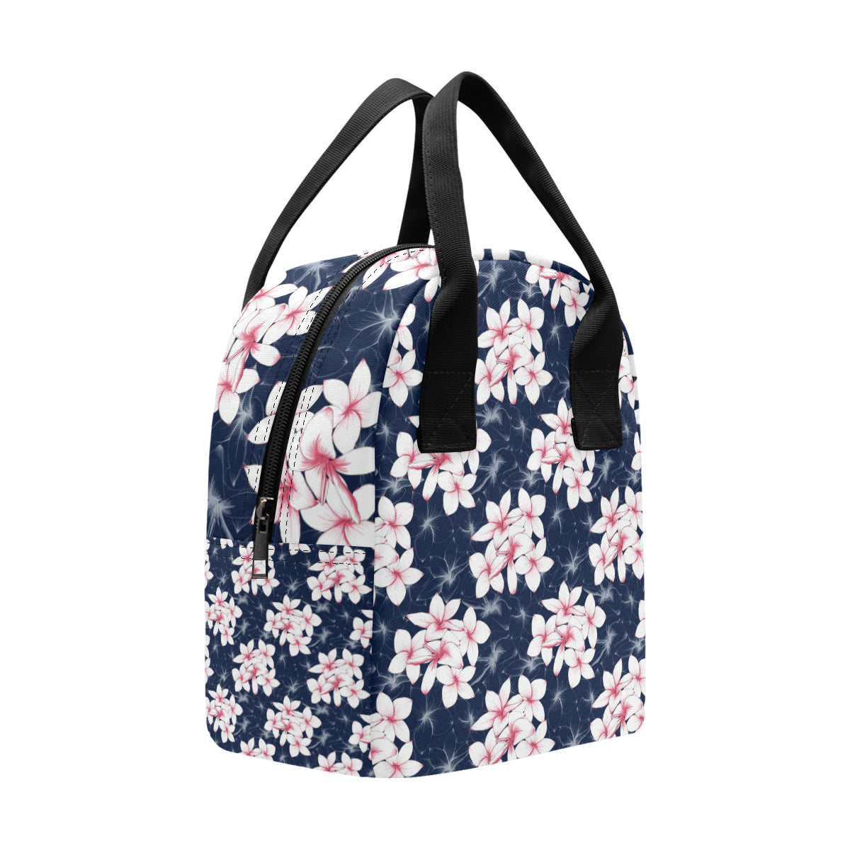 Plumeria Pattern Print Design PM017 Insulated Lunch Bag