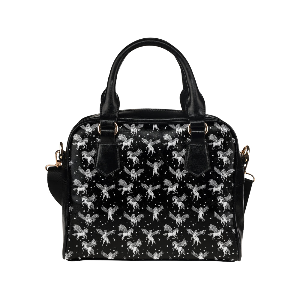 Pegasus Pattern Print Design 01 Shoulder Handbag