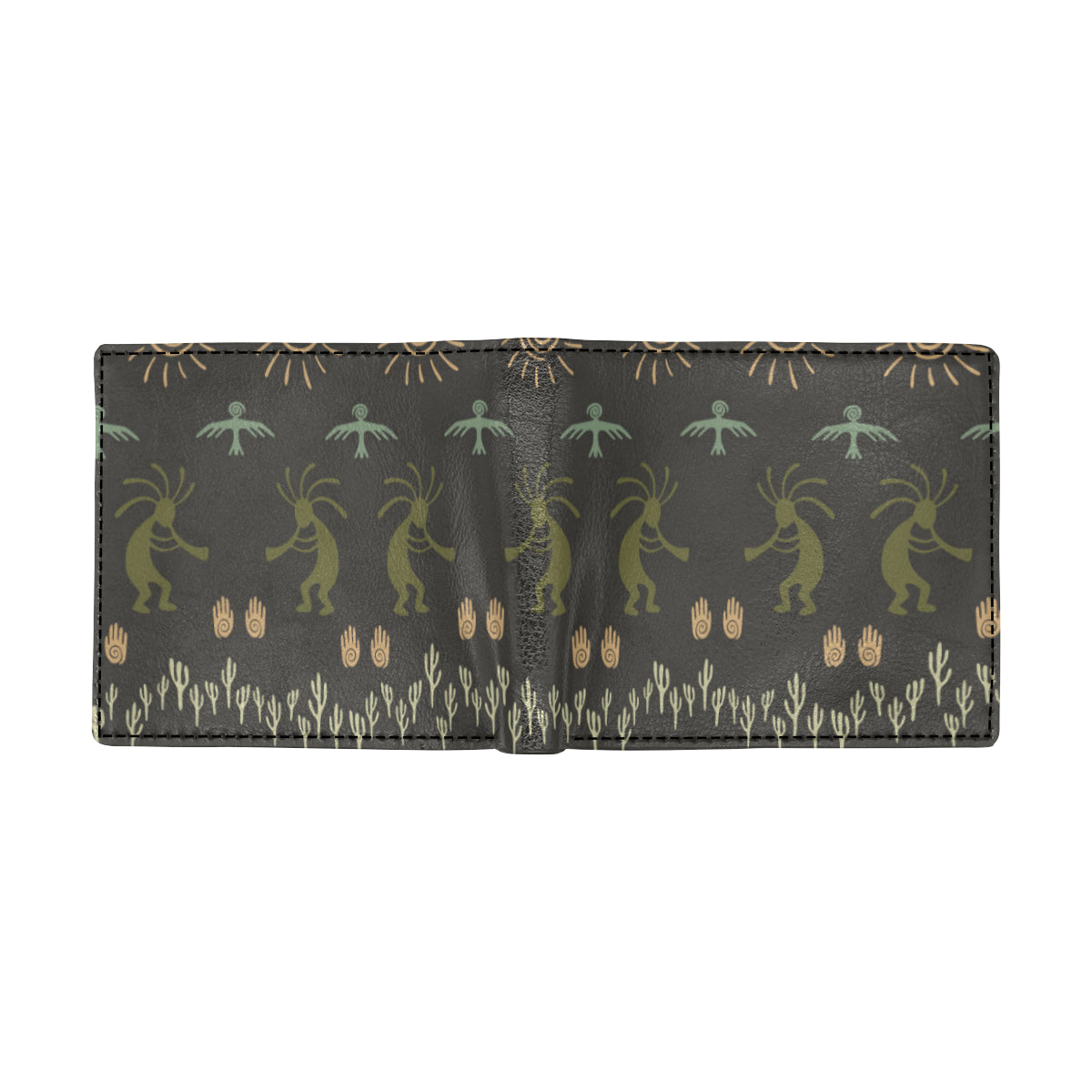 Mayan Pattern Print Design 04 Men's ID Card Wallet