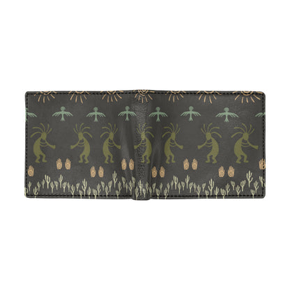 Mayan Pattern Print Design 04 Men's ID Card Wallet
