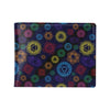 Chakra Colorful Print Pattern Men's ID Card Wallet