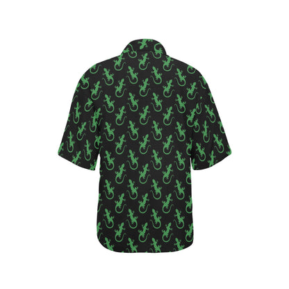 lizard Print Design LKS401 Women's Hawaiian Shirt