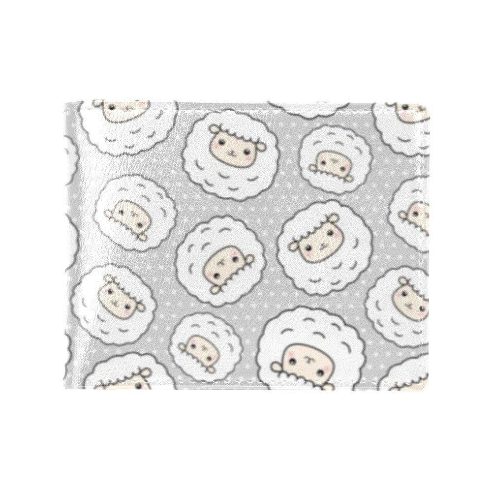 Sheep Print Design LKS401 Men's ID Card Wallet