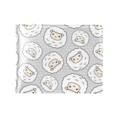Sheep Print Design LKS401 Men's ID Card Wallet