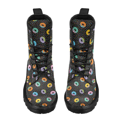 Donut Pattern Print Design DN012 Women's Boots