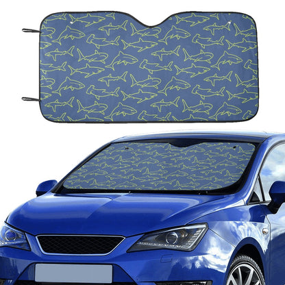 Shark Print Design LKS301 Car front Windshield Sun Shade