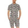 Butterfly Flower Pattern Print Design 07 Men's Romper