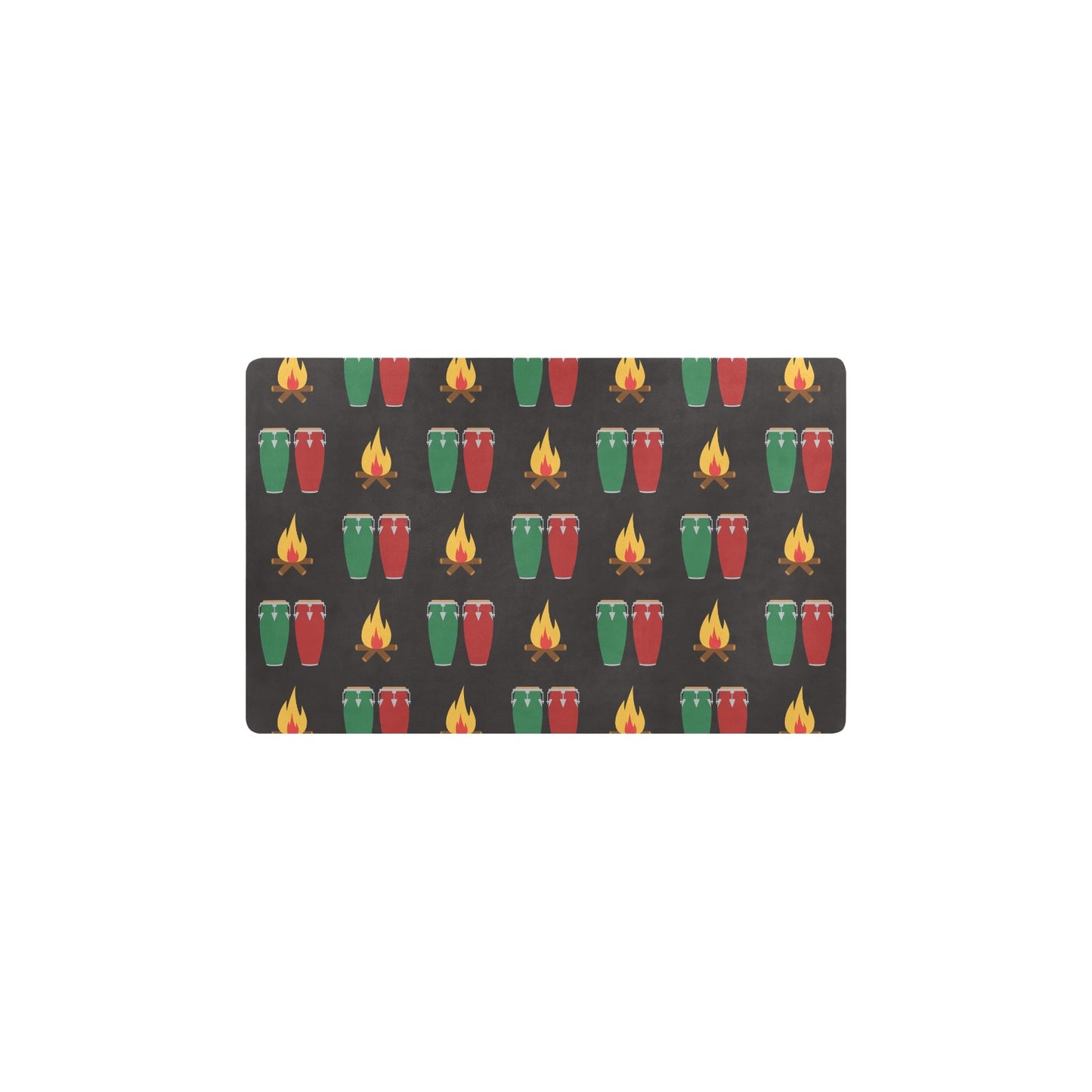 Conga Pattern Print Design 01 Kitchen Mat