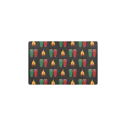 Conga Pattern Print Design 01 Kitchen Mat