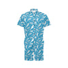 Dolphin Cute Print Pattern Men's Romper