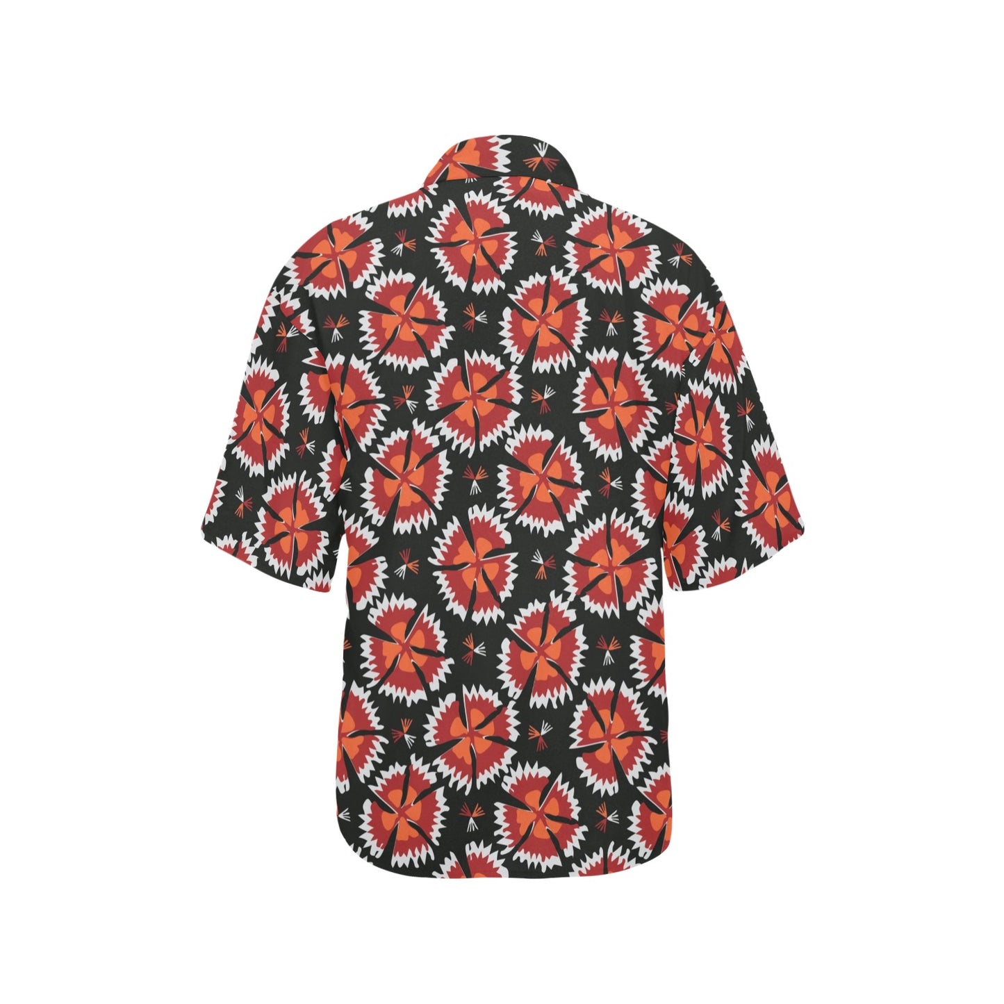 Carnations Pattern Print Design CN03 Women's Hawaiian Shirt