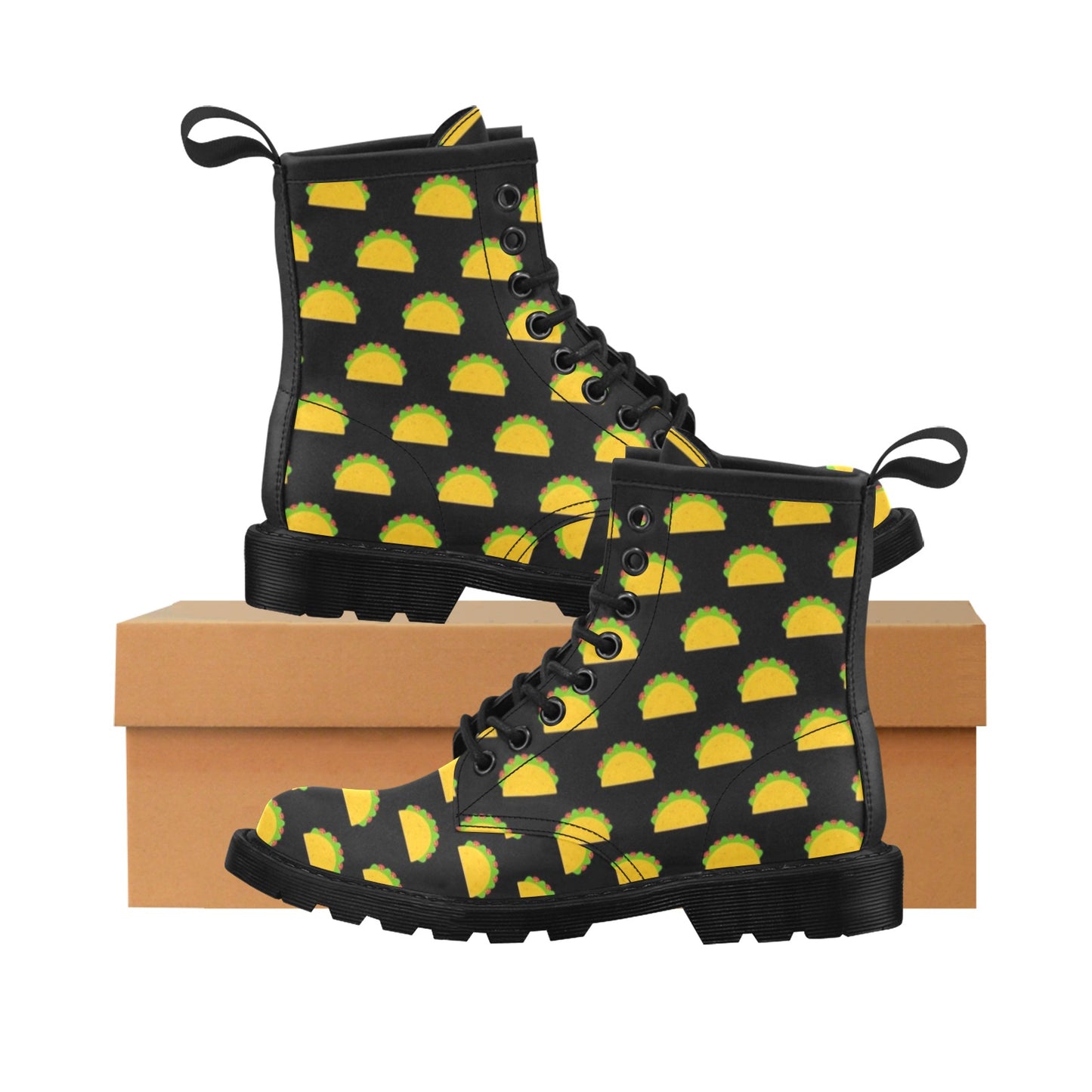 Taco Pattern Print Design TC06 Women's Boots
