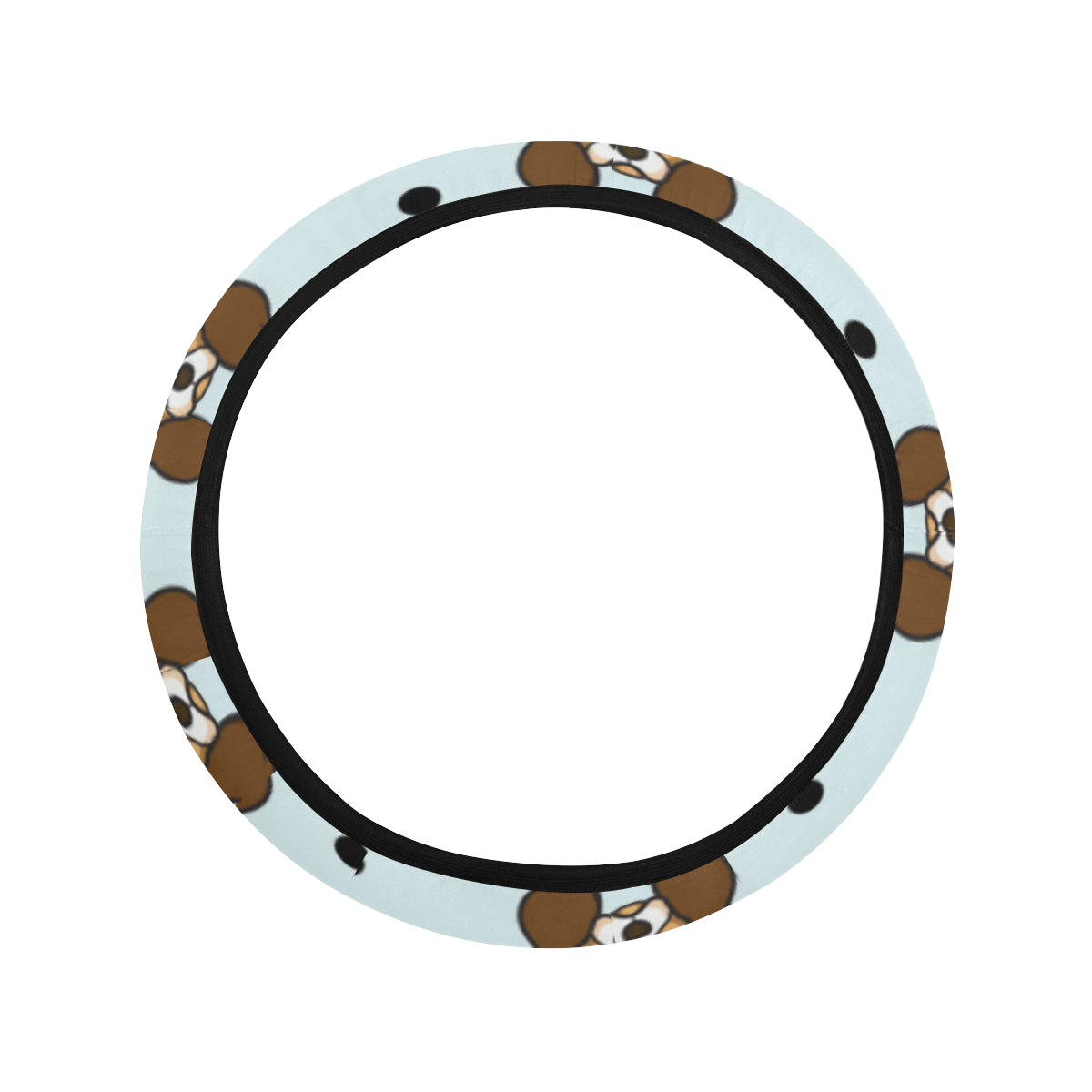 Cavalier King Charles Spaniels Pattern Print Desig Steering Wheel Cover with Elastic Edge