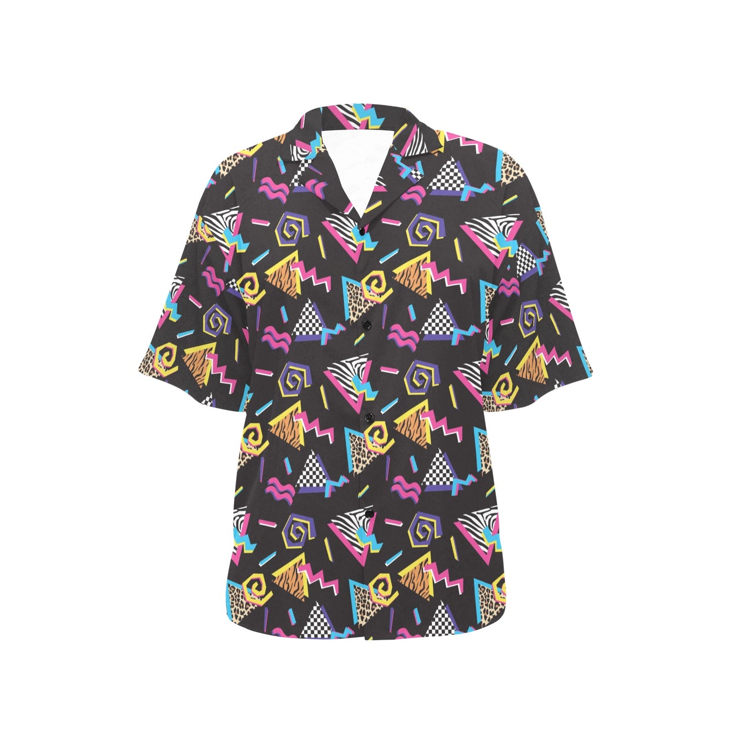 80s Pattern Print Design 3 Women's Hawaiian Shirt