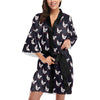 Chicken Pattern Print Design 03 Women's Short Kimono