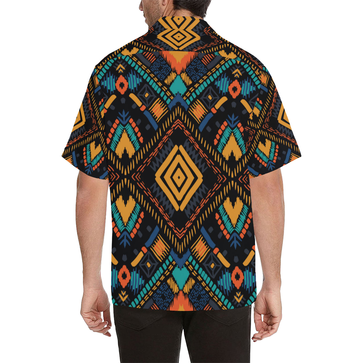 Kente Pattern Print Design 05 Men's Hawaiian Shirt