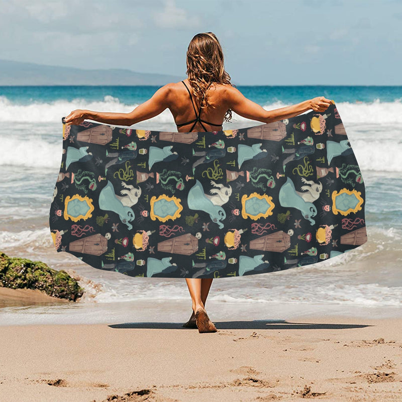 Creepy Print Design LKS303 Beach Towel 32" x 71"