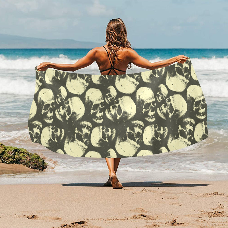 Skull Print Design LKS302 Beach Towel 32" x 71"