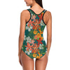 Amaryllis Pattern Print Design AL06 Women Swimsuit