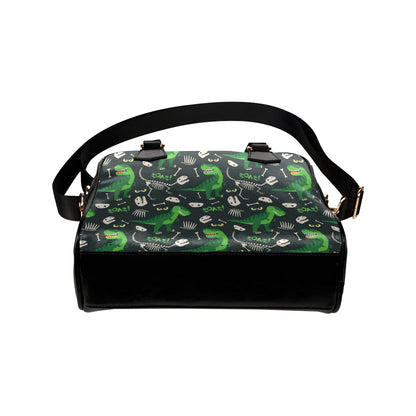 T Rex Pattern Print Design A05 Shoulder Handbag