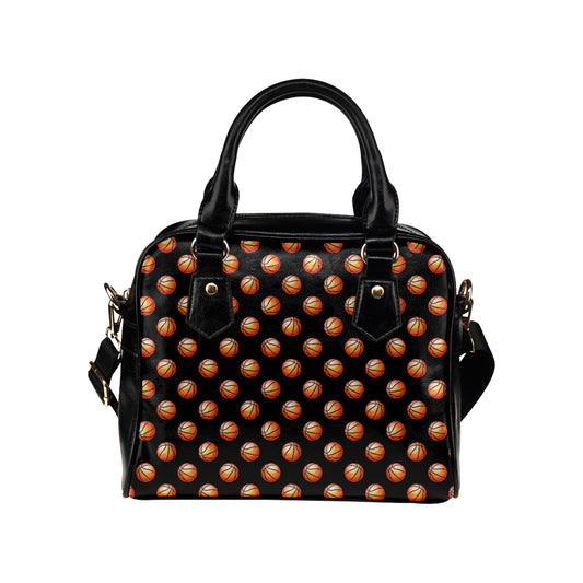 Basketball Pattern Print Design 01 Shoulder Handbag