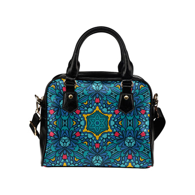 Kaleidoscope Pattern Print Design 04 Shoulder Handbag