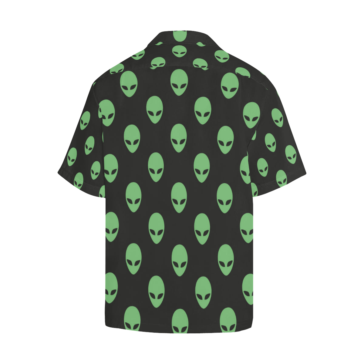 Alien Green Neon Pattern Print Design 01 Men's Hawaiian Shirt
