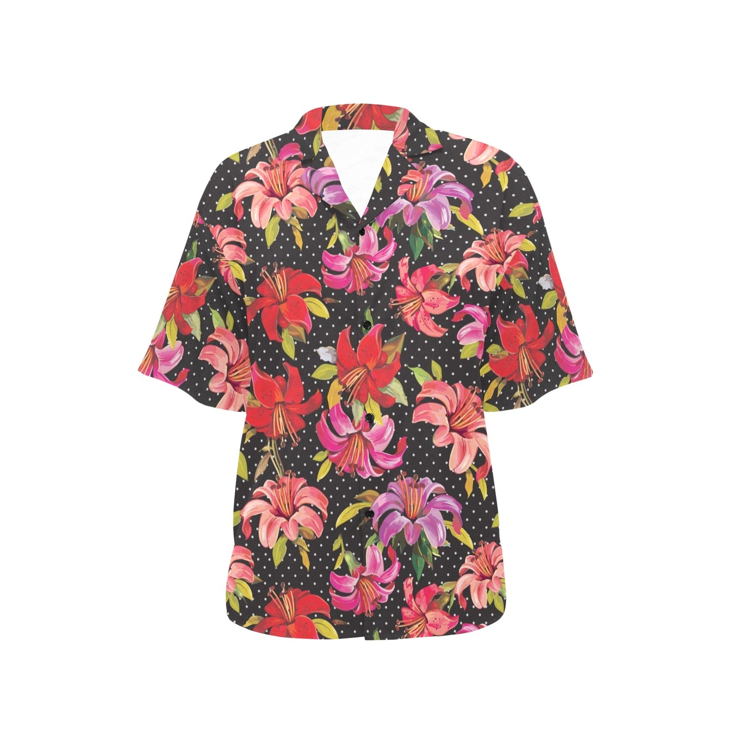 Lily Pattern Print Design LY012 Women's Hawaiian Shirt