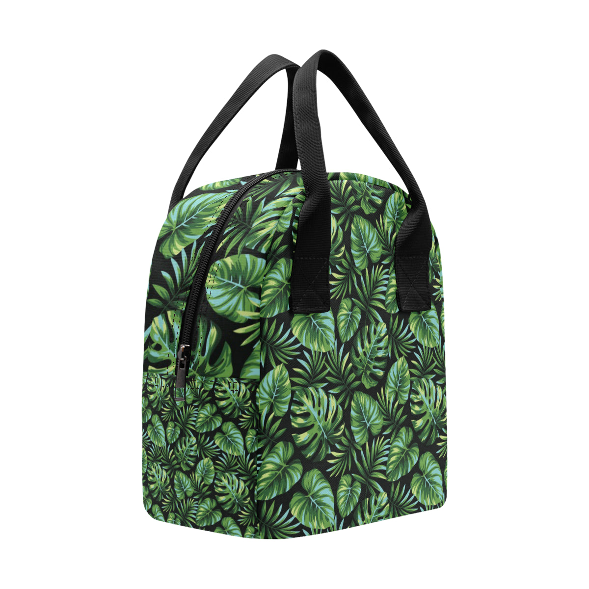 Palm Leaves Pattern Print Design PL013 Insulated Lunch Bag