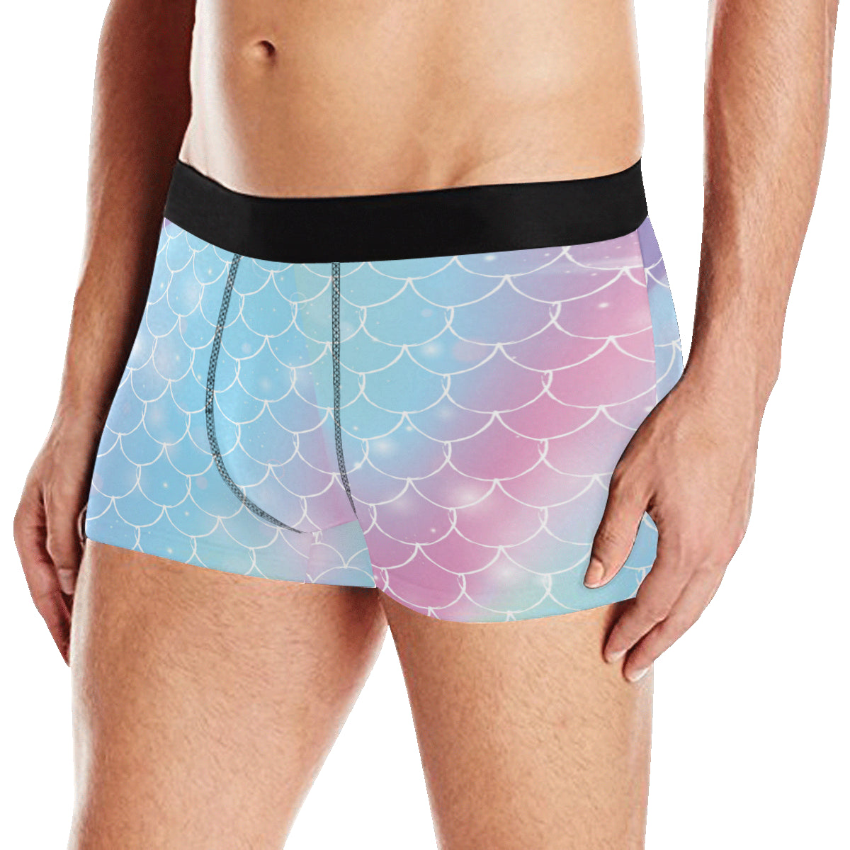 Rainbow Pattern Print Design A06 Men's Boxer Briefs