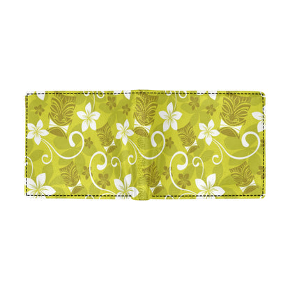 Hawaiian Themed Pattern Print Design H019 Men's ID Card Wallet