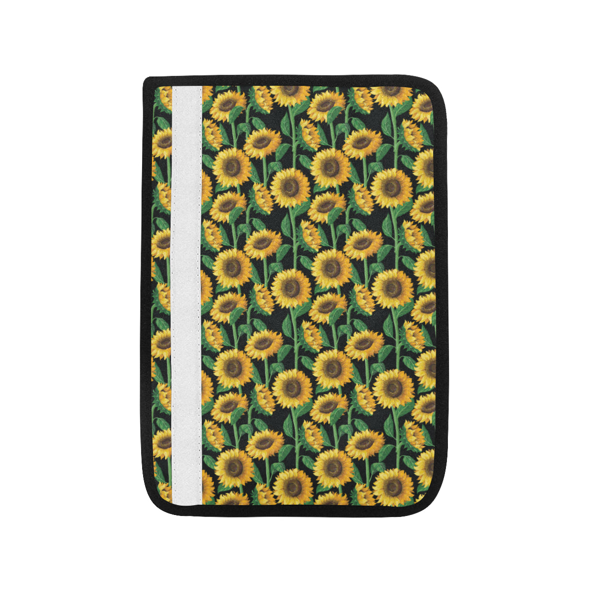 Sunflower Realistic Print Pattern Car Seat Belt Cover