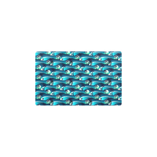 Beach Wave Design Print Kitchen Mat