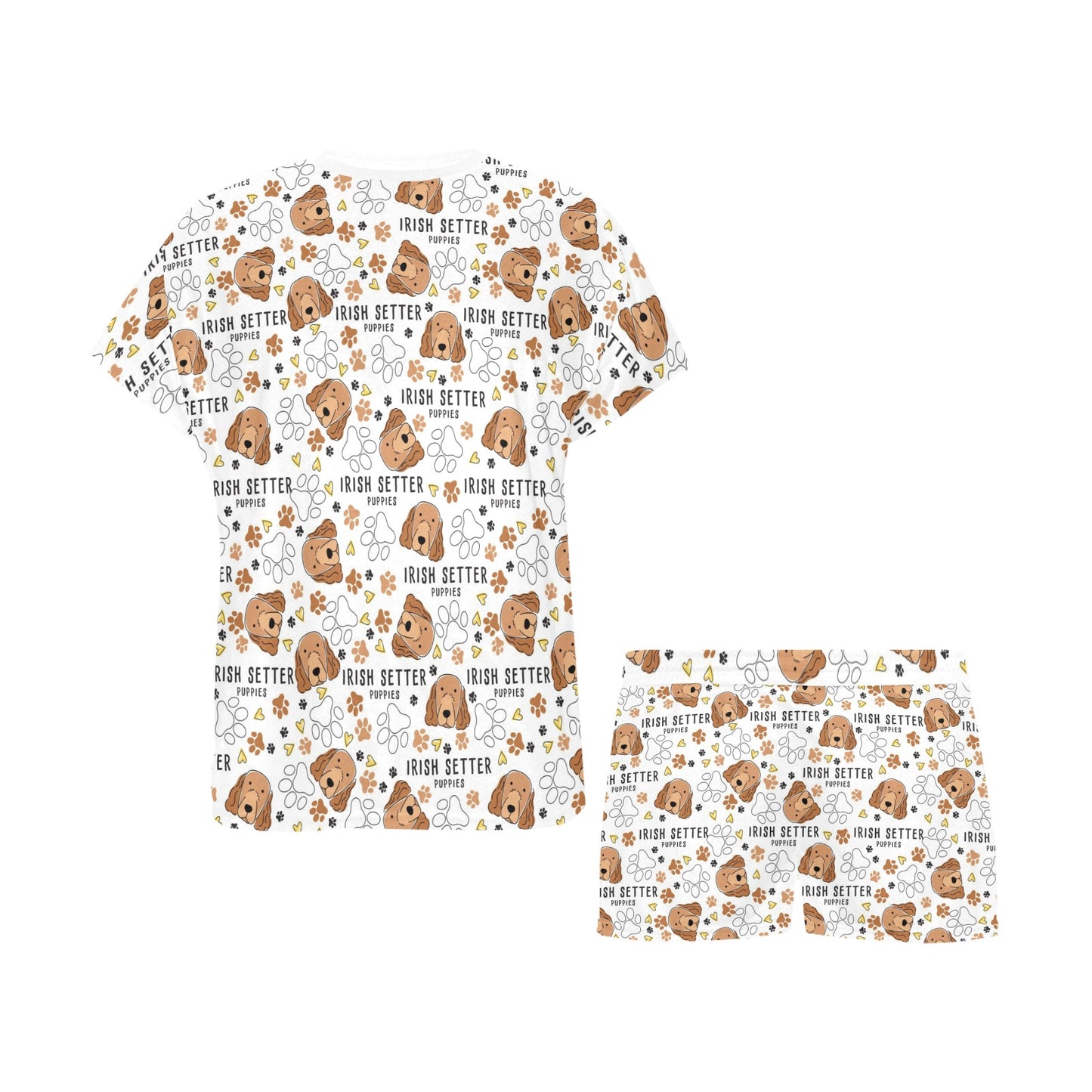 Setters Irish Print Design LKS301 Women's Short Pajama Set
