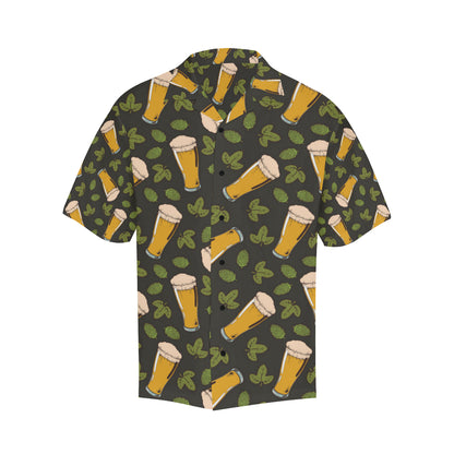 Beer Iris Pattern Print Design 02 Men's Hawaiian Shirt