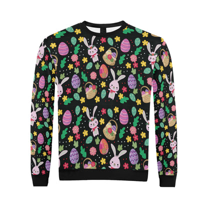 Easter Eggs Pattern Print Design RB05 Men Long Sleeve Sweatshirt