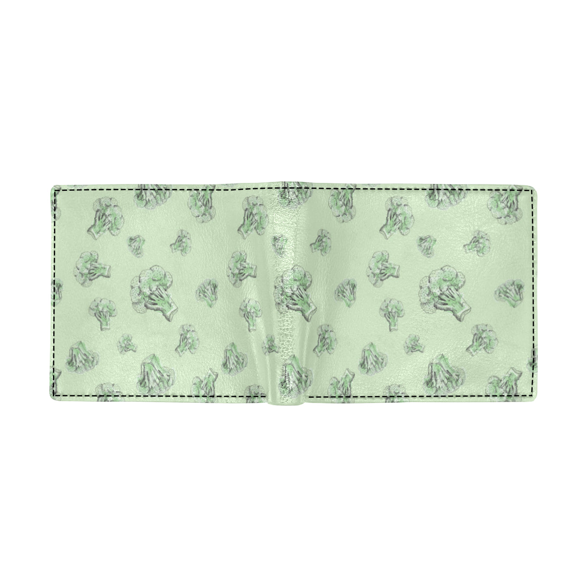 Broccoli Pattern Print Design 05 Men's ID Card Wallet