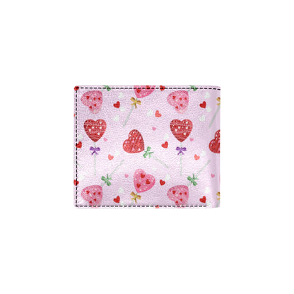 Lollipop Pattern Print Design LL07 Men's ID Card Wallet