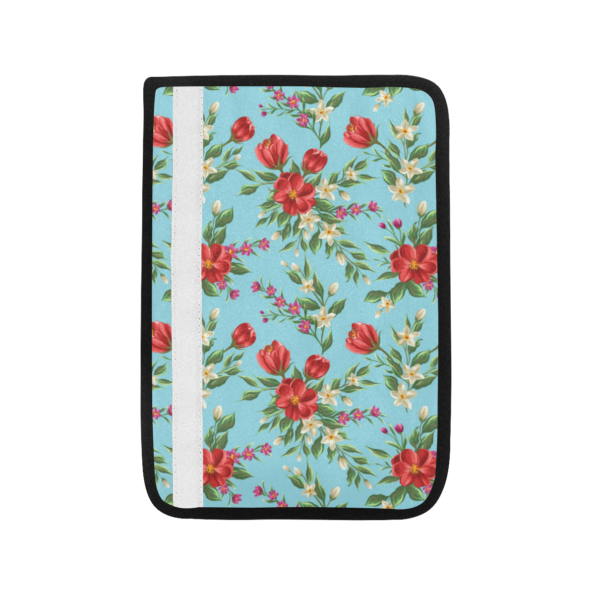 Summer Floral Pattern Print Design SF011 Car Seat Belt Cover