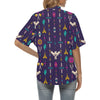 Native American Eagle Indian Pattern Women's Hawaiian Shirt