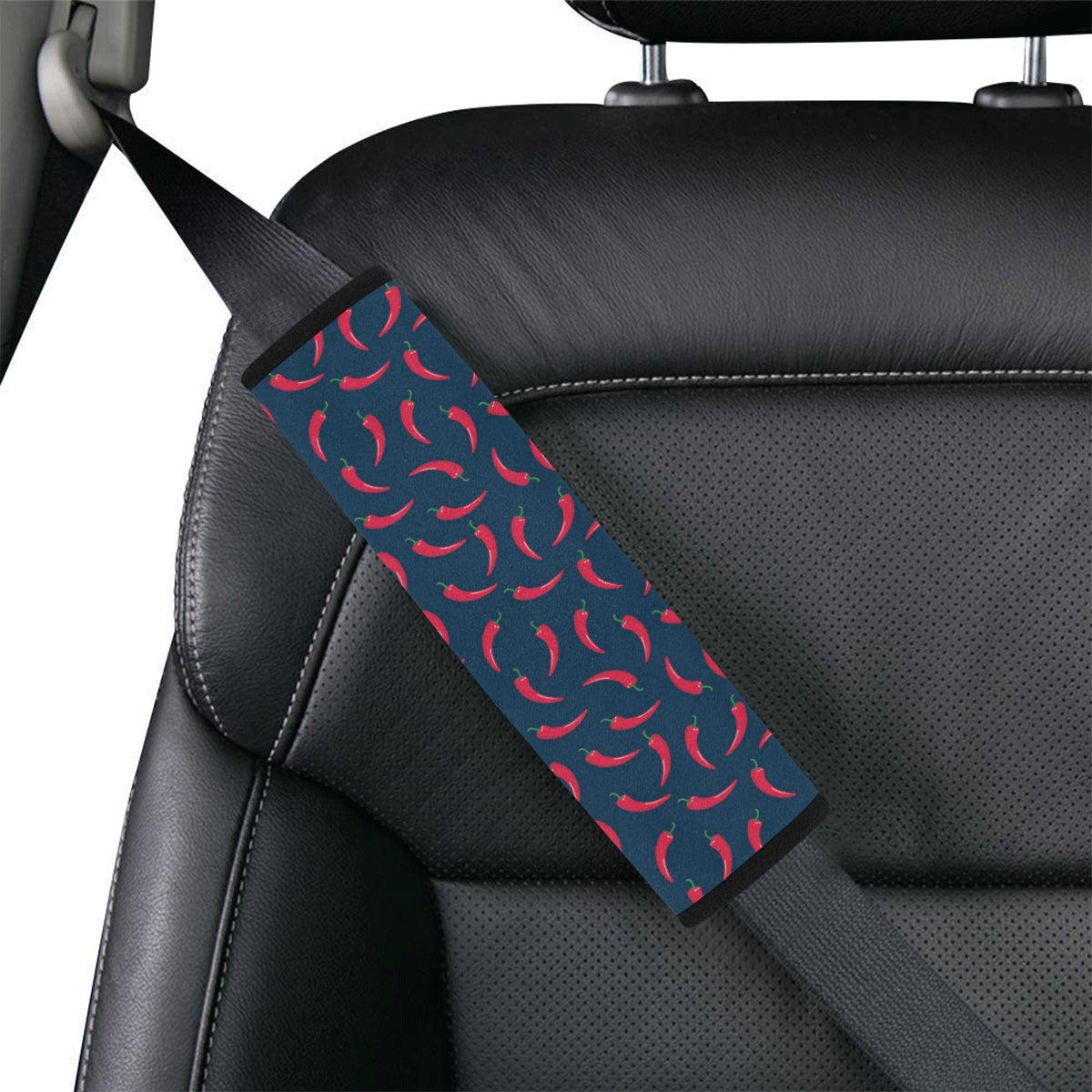 Chilli Pepper Pattern Print Design 03 Car Seat Belt Cover