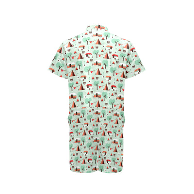 Camper Tent Pattern Print Design 01 Men's Romper