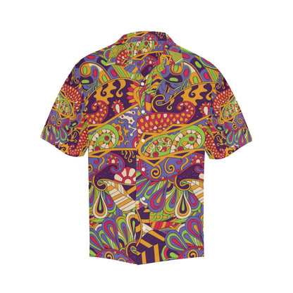 Funky Retro Pattern Print Design A04 Men's Hawaiian Shirt
