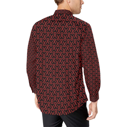 Multiple myeloma Pattern Print Design A01 Men's Long Sleeve Shirt